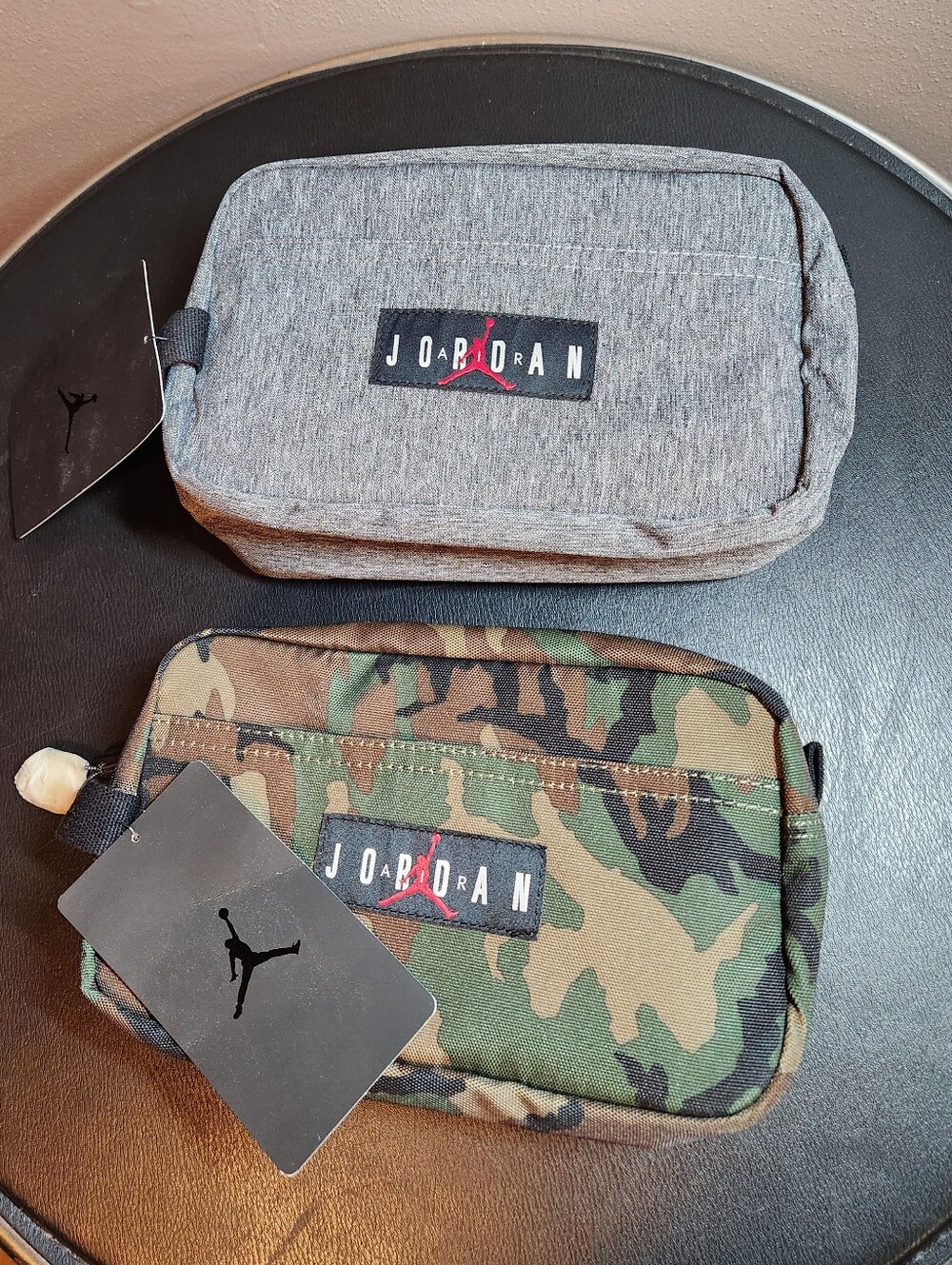 Brand New Air Jordan Travel Case(2) Camo And Grey Bag - Picture 2 of 5